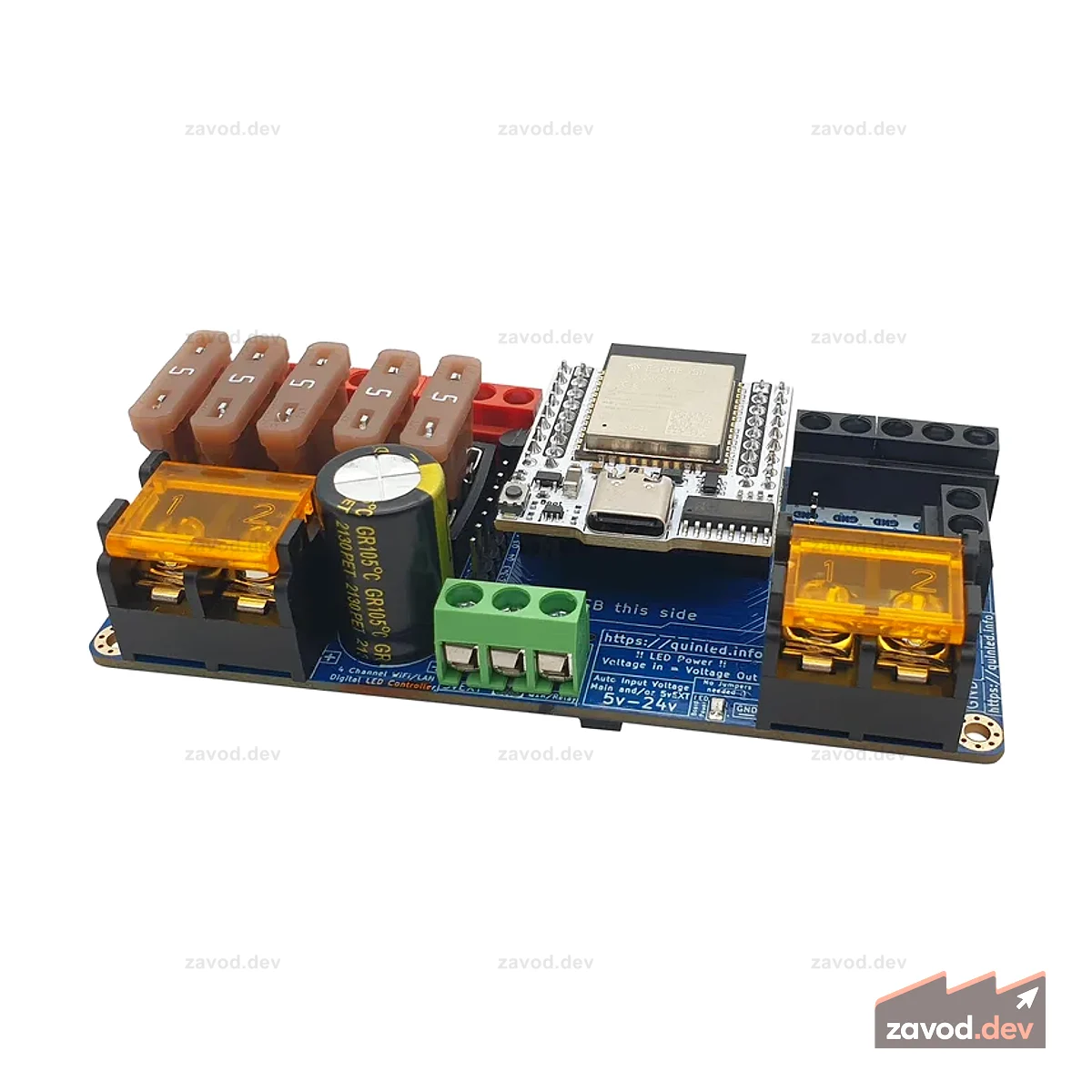 QuinLED Dig Quad v3 ЦИФРОВОЙ светодиодный контроллер