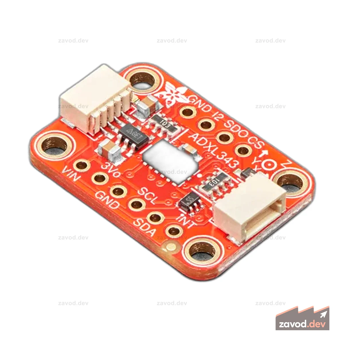 ADXL343 Трехосевой акселерометр (+-2g/4g/8g/16g) с I2C/SPI — STEMMA QT / Qwiic