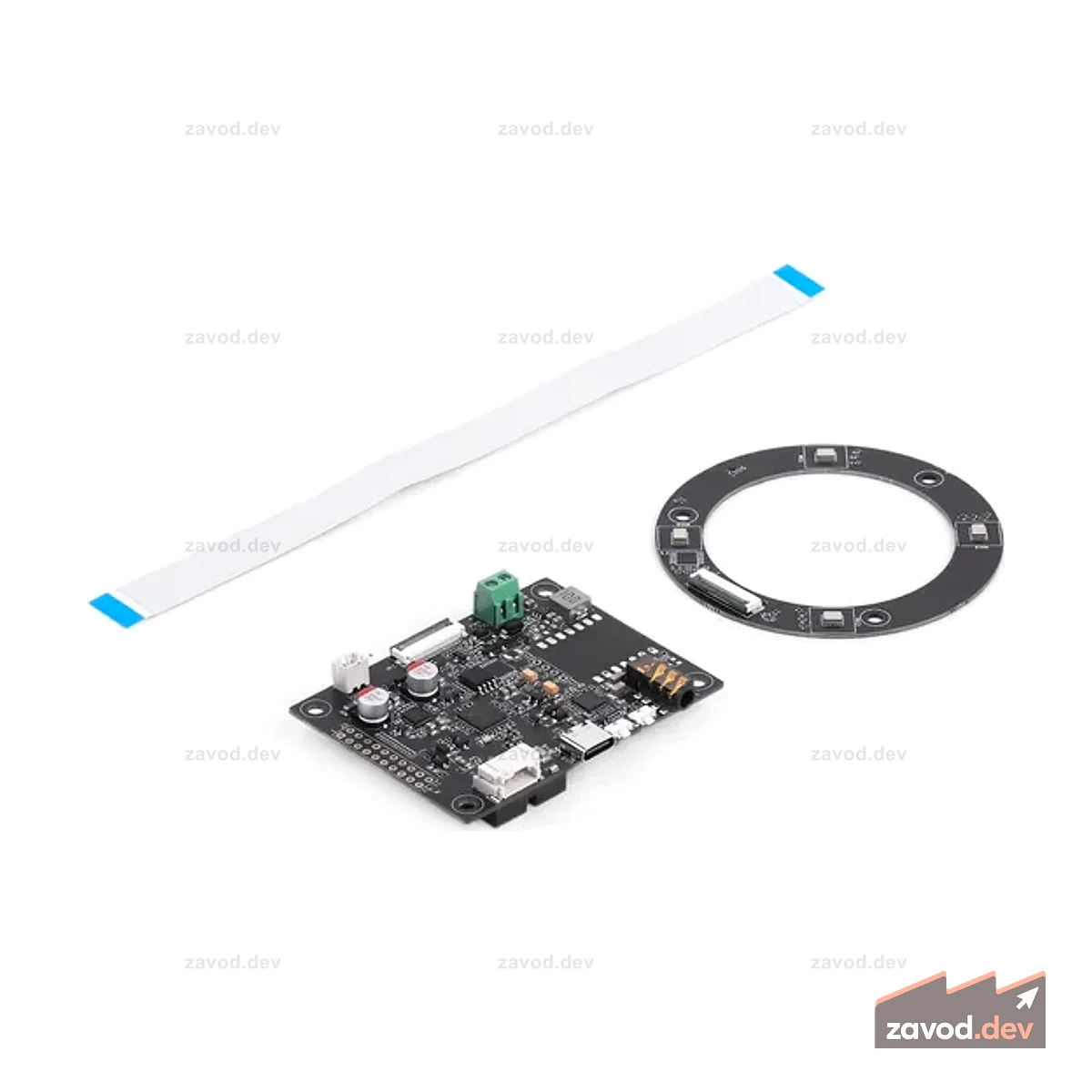 reSpeaker Flex XVF3800 Circular-4 – микрофонная решетка с искусственным интеллектом для робототехники и встраиваемых приложений
