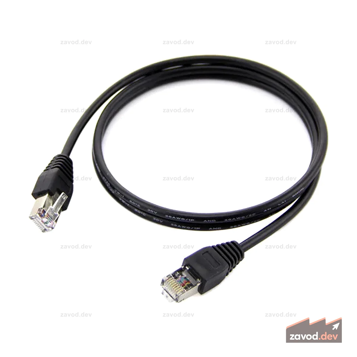 Черный Ethernet-кабель - 1 метр