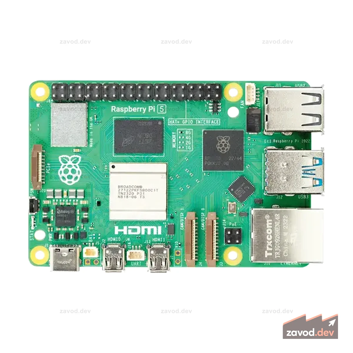 Контроллер Raspberry Pi 5 4G/8G Программирование на Python Комплект для разработки Linux Vision 4B Raspberry Pi 5