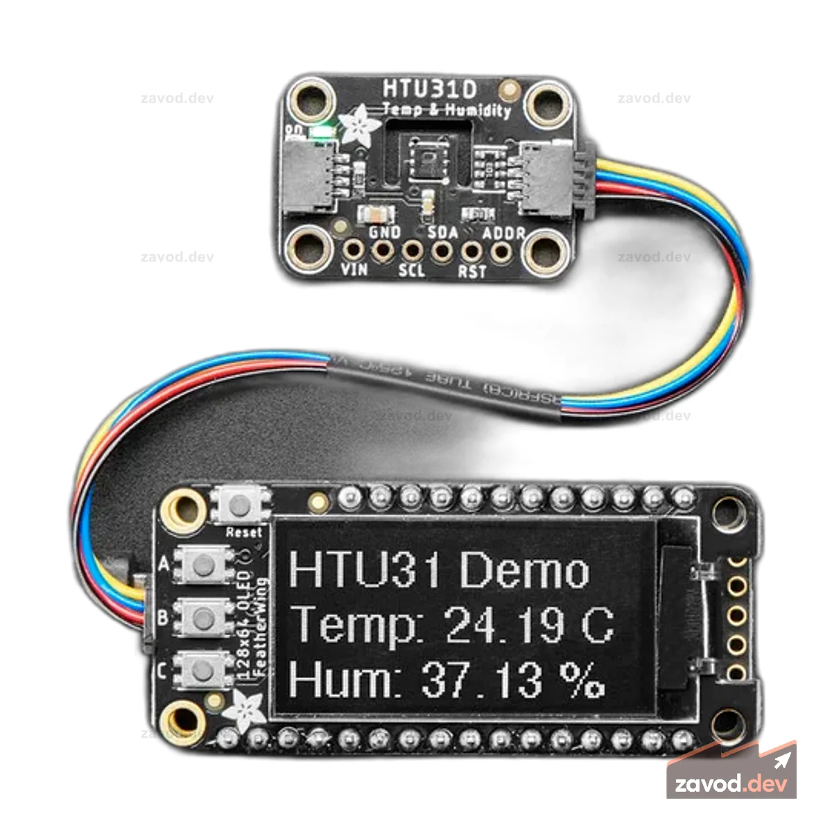 Adafruit HTU31 Коммутационная плата датчика температуры и влажности — STEMMA QT / Qwiic