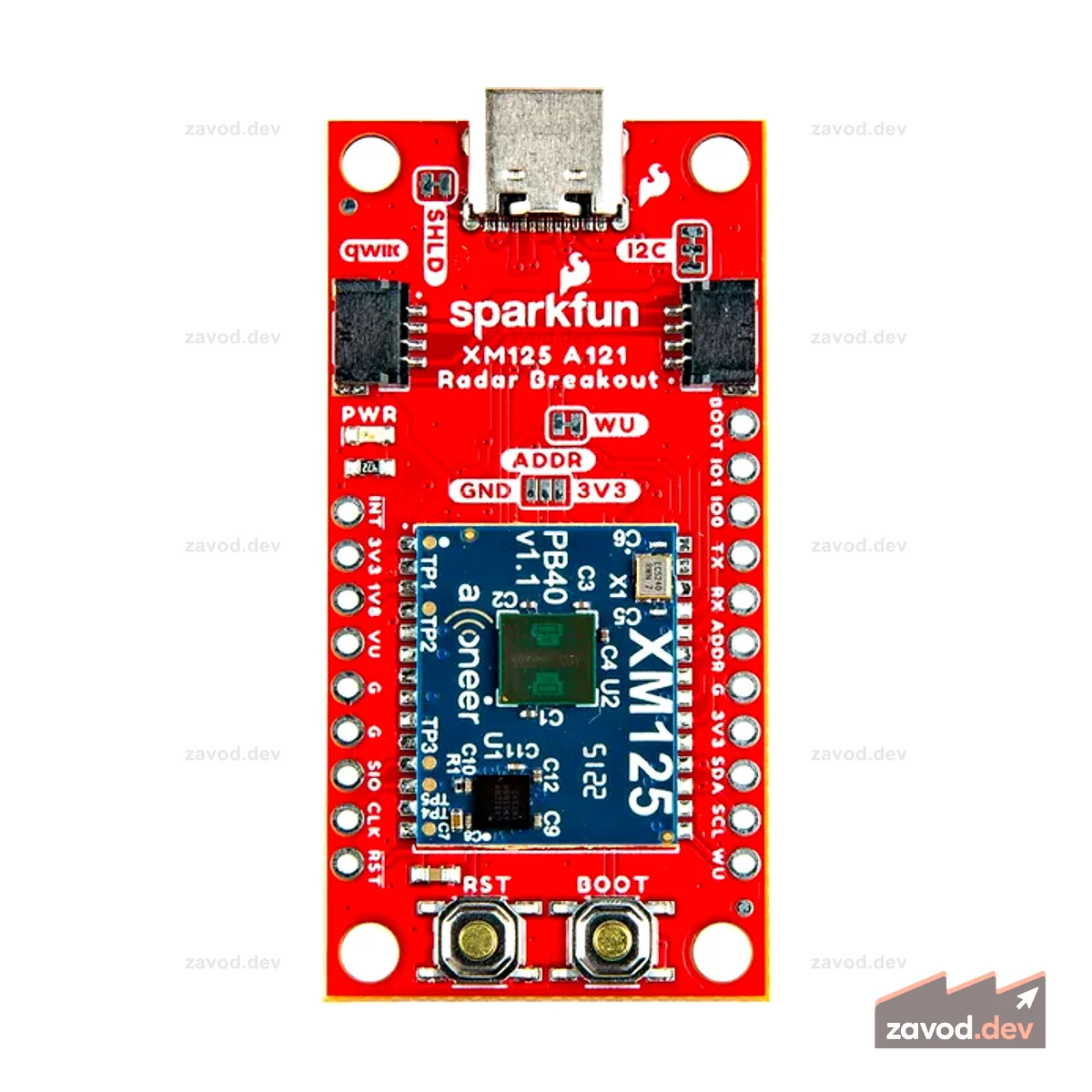 Импульсный когерентный радарный датчик SparkFun - Acconeer XM125 (Qwiic)