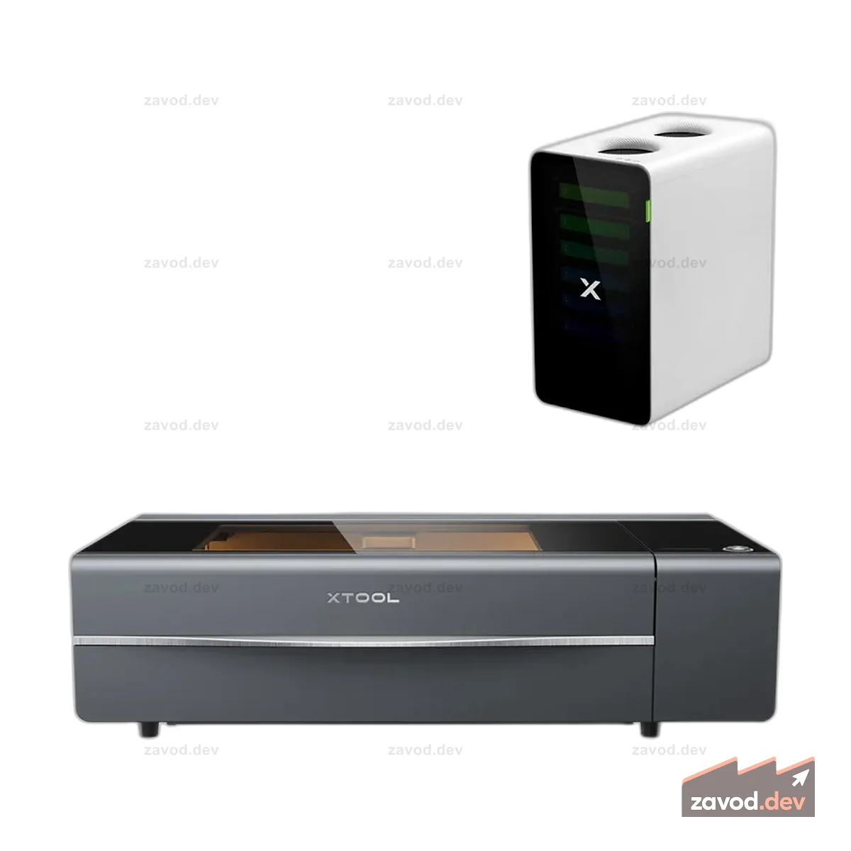 Комплект xTool P2S 55 Вт CO2 Laser EDU (серый)