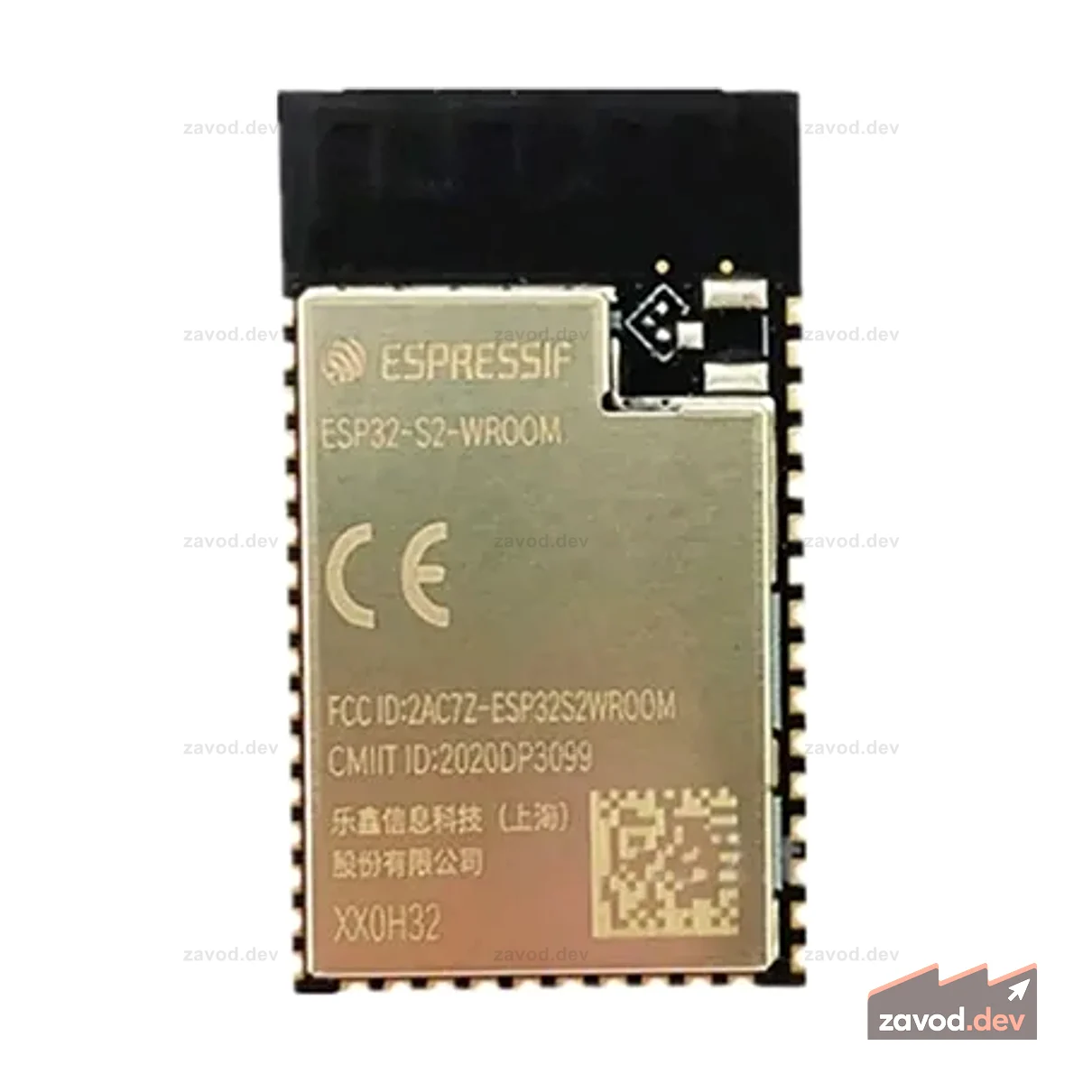 WiFi-модуль ESP32-S2-WROOM на базе чипа ESP32-S2 с антенной на печатной плате