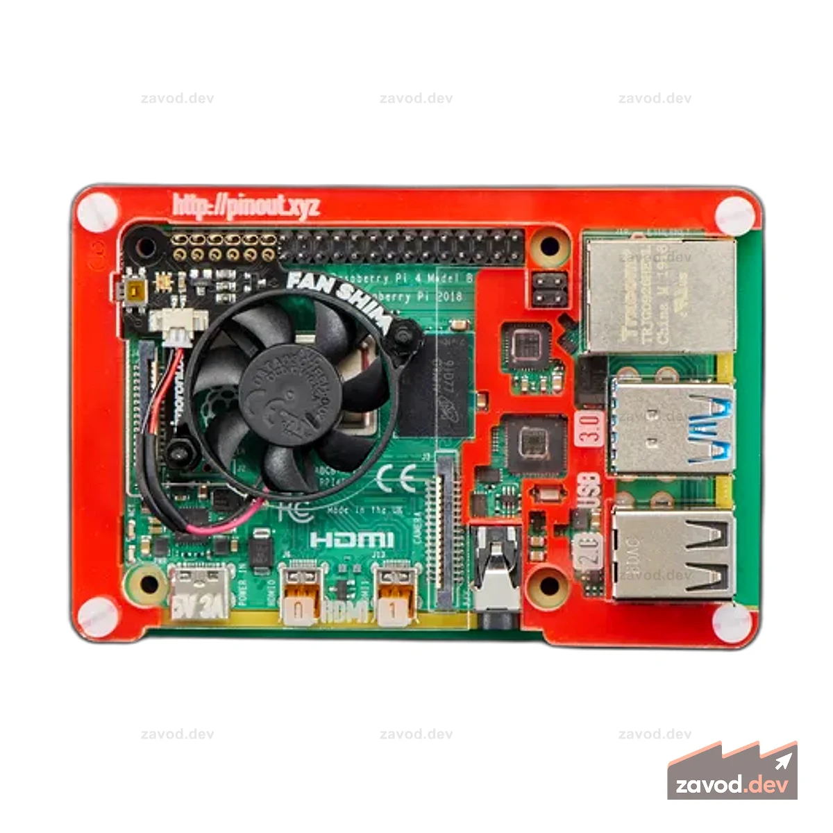 Прокладка вентилятора Pimoroni для Raspberry Pi