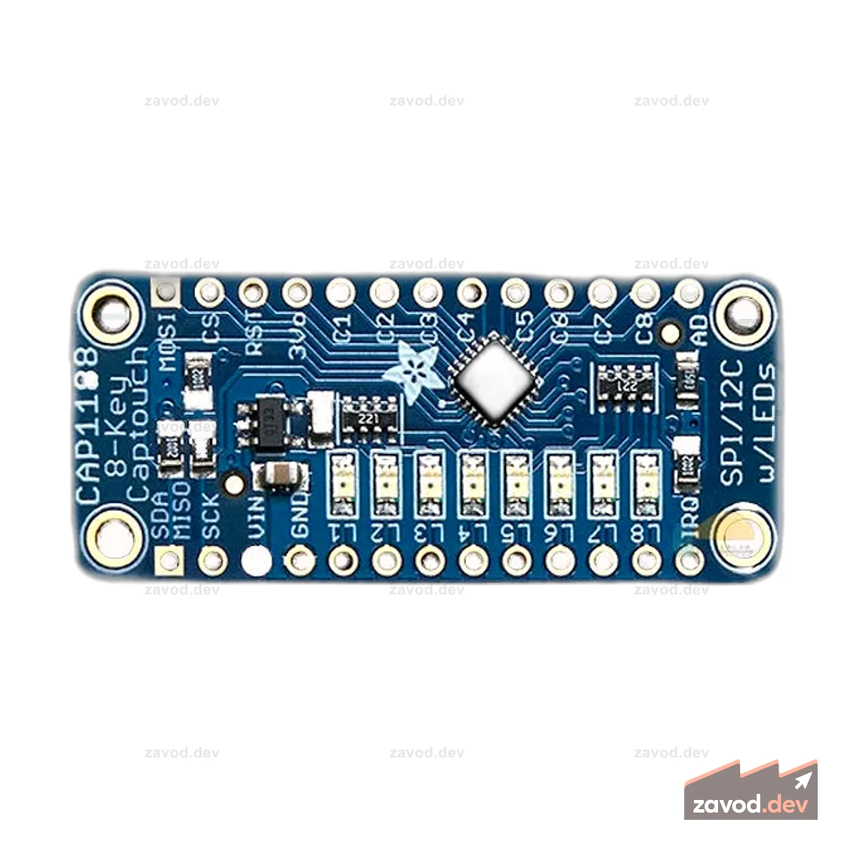 Adafruit CAP1188 — 8-клавишный емкостный сенсорный датчик — I2C или SPI | 1602 г.