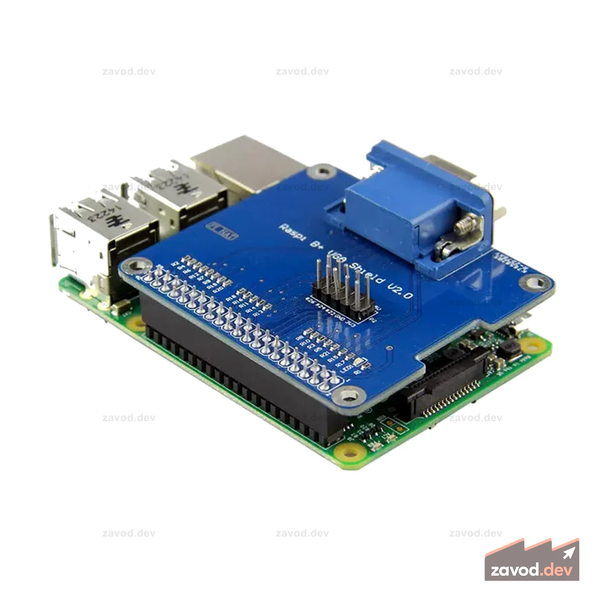 Плата расширения VGA Shield V2.0 для Raspberry Pi 3