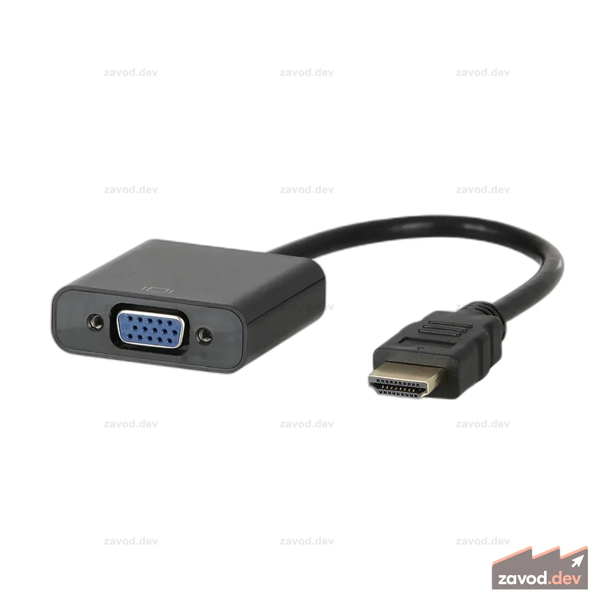 Конвертер HDMI в VGA + стереоаудио