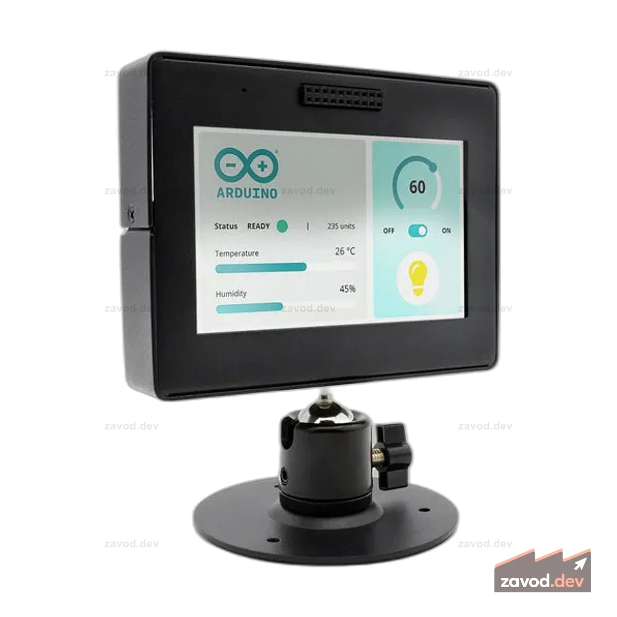 Чехол KKSB с регулируемой подставкой для Arduino GIGA R1 WiFi и GIGA Display Shield