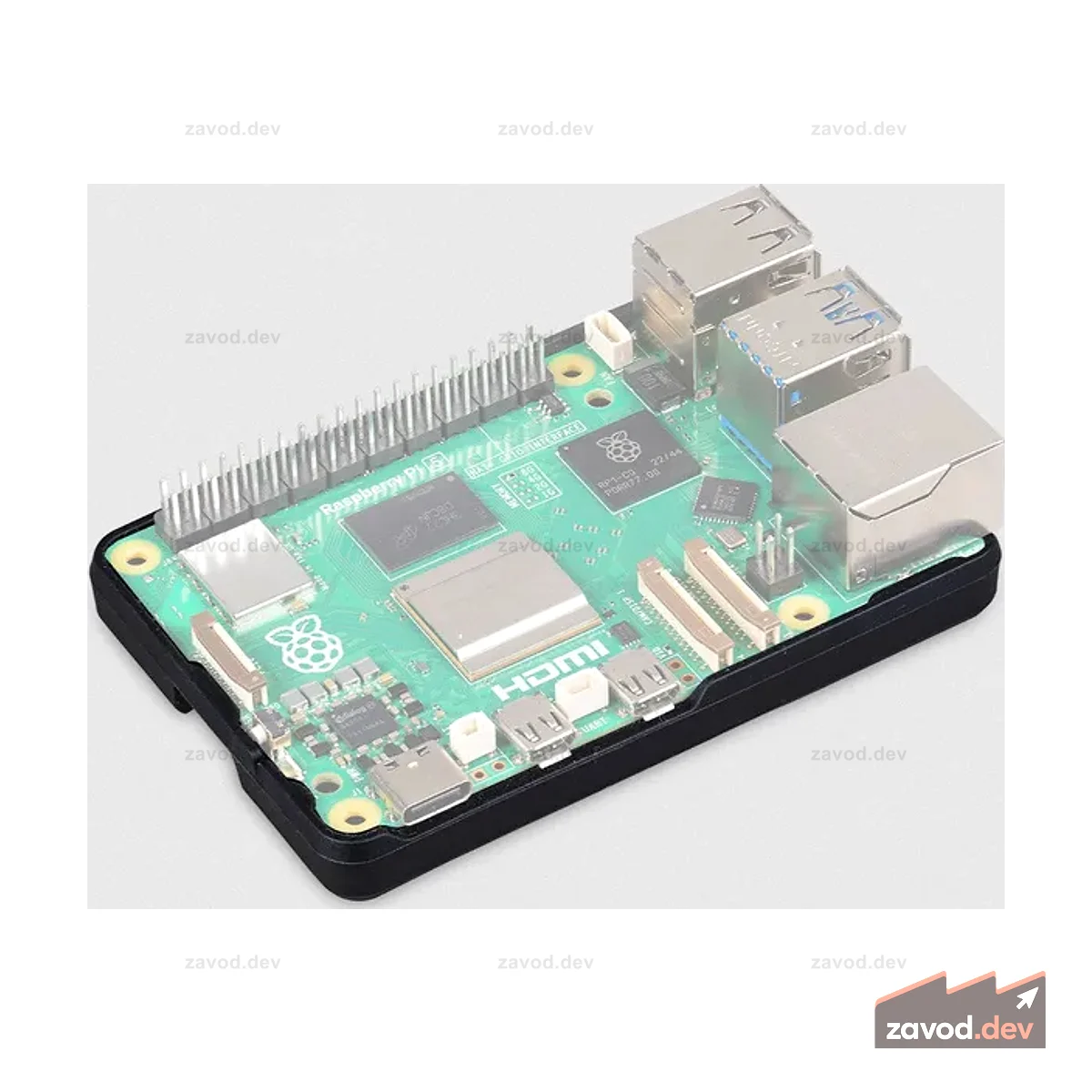 Чехол-бампер для Raspberry Pi 5