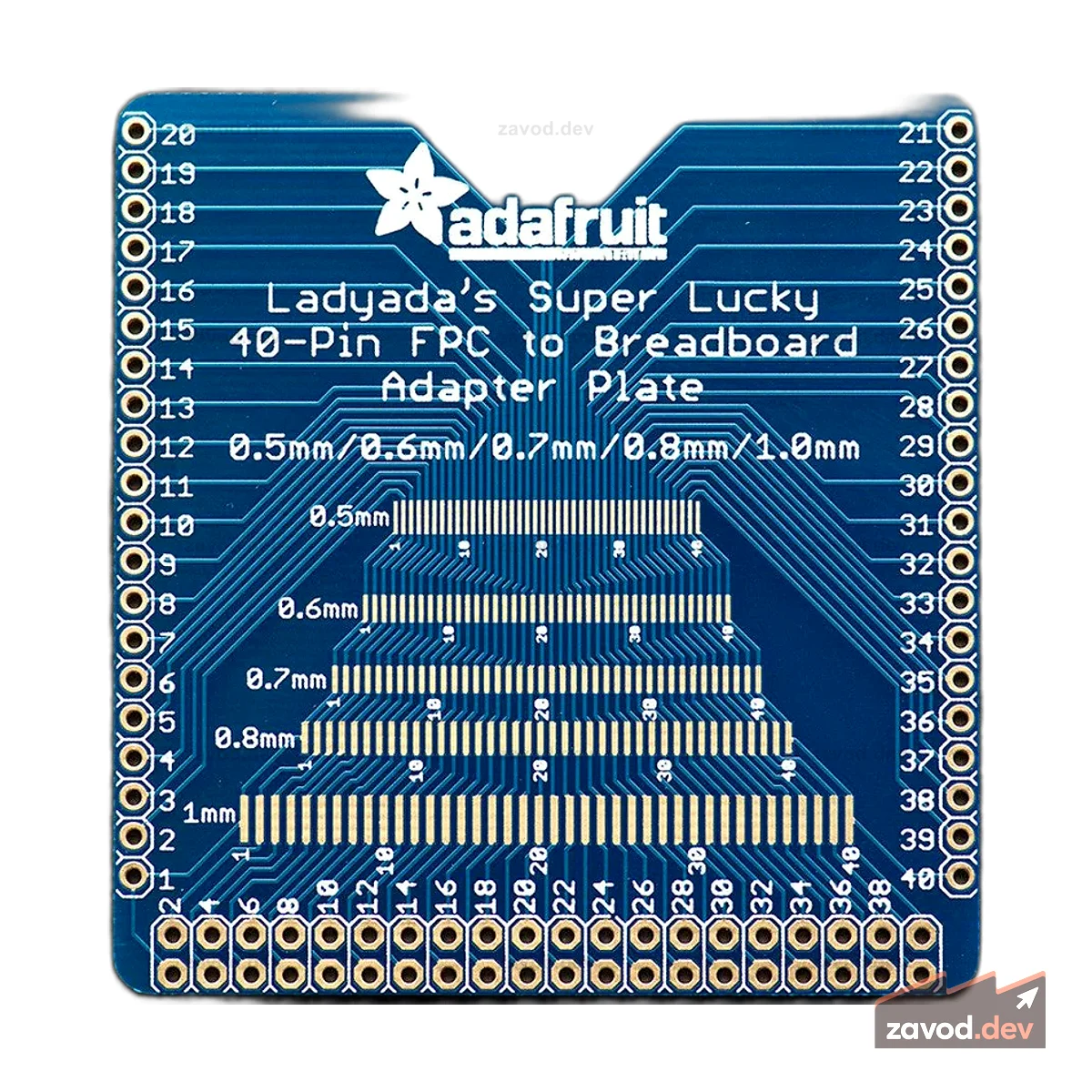 Многошаговый адаптер FPC Adafruit - 40 контактов 0,5/0,6/0,7/0,8/1,0 мм