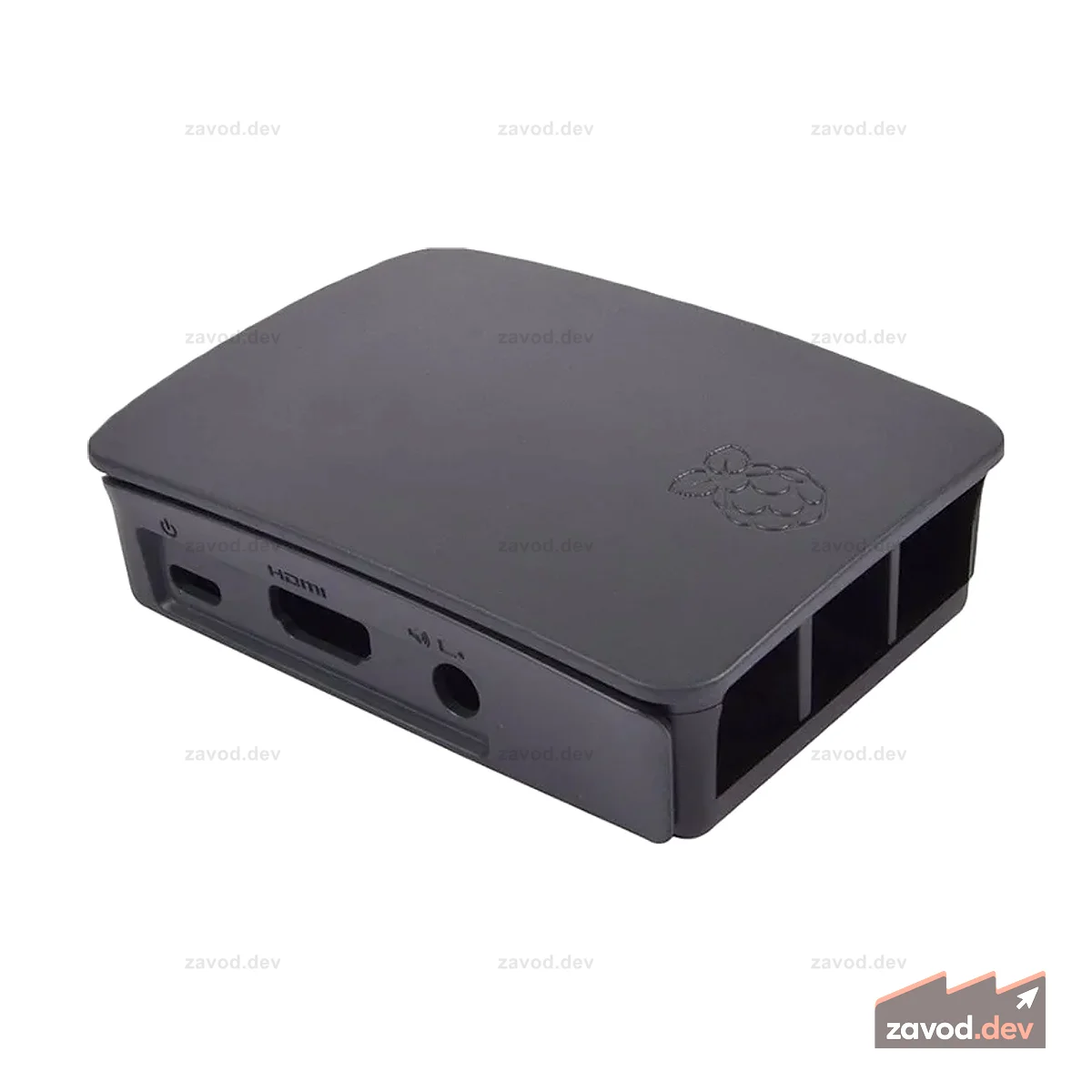 Чехол для Raspberry Pi 3 (черно-серый)
