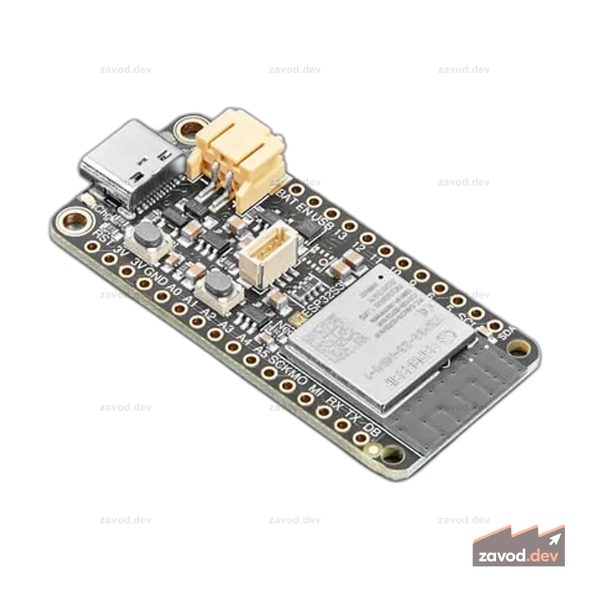 Adafruit ESP32-S3 Feather с флэш-памятью 4 МБ и PSRAM 2 МБ