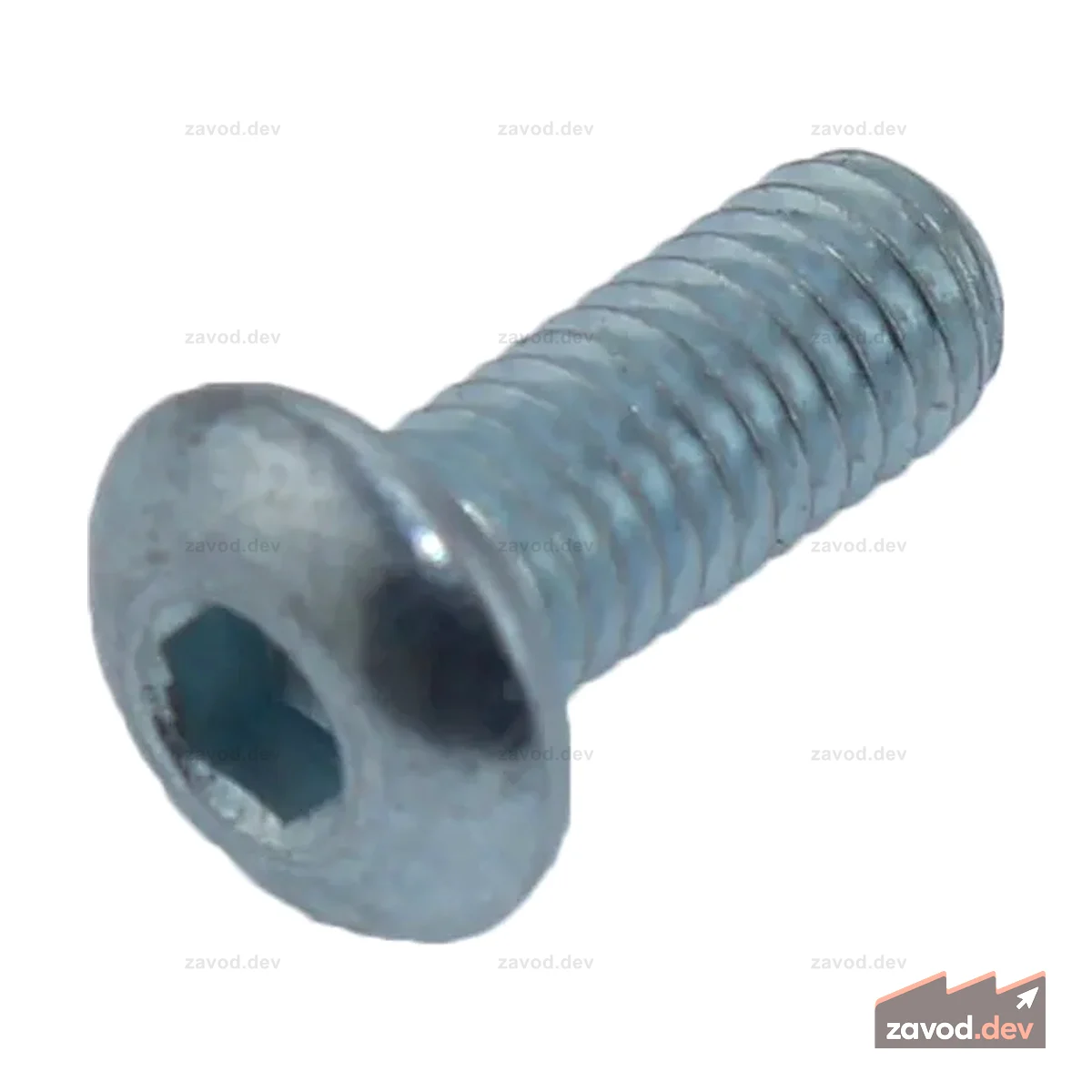 Винт с полукруглой головкой 10-32 x 0,5 дюйма