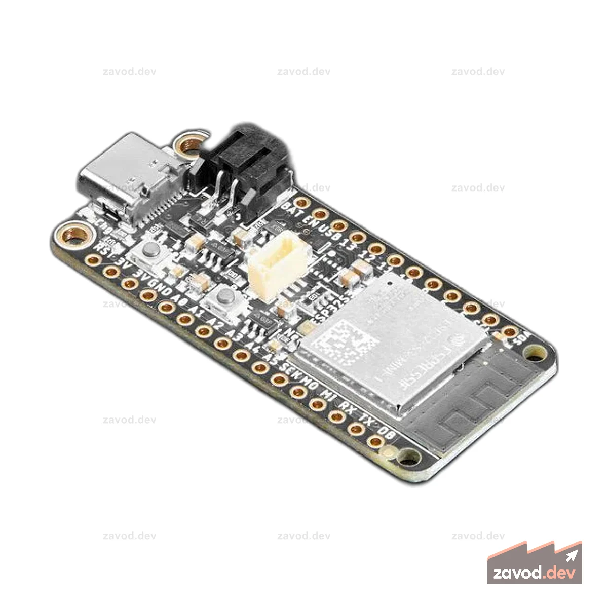 Adafruit ESP32-S3 Feather с STEMMA QT / Qwiic — флэш-память 8 МБ без PSRAM