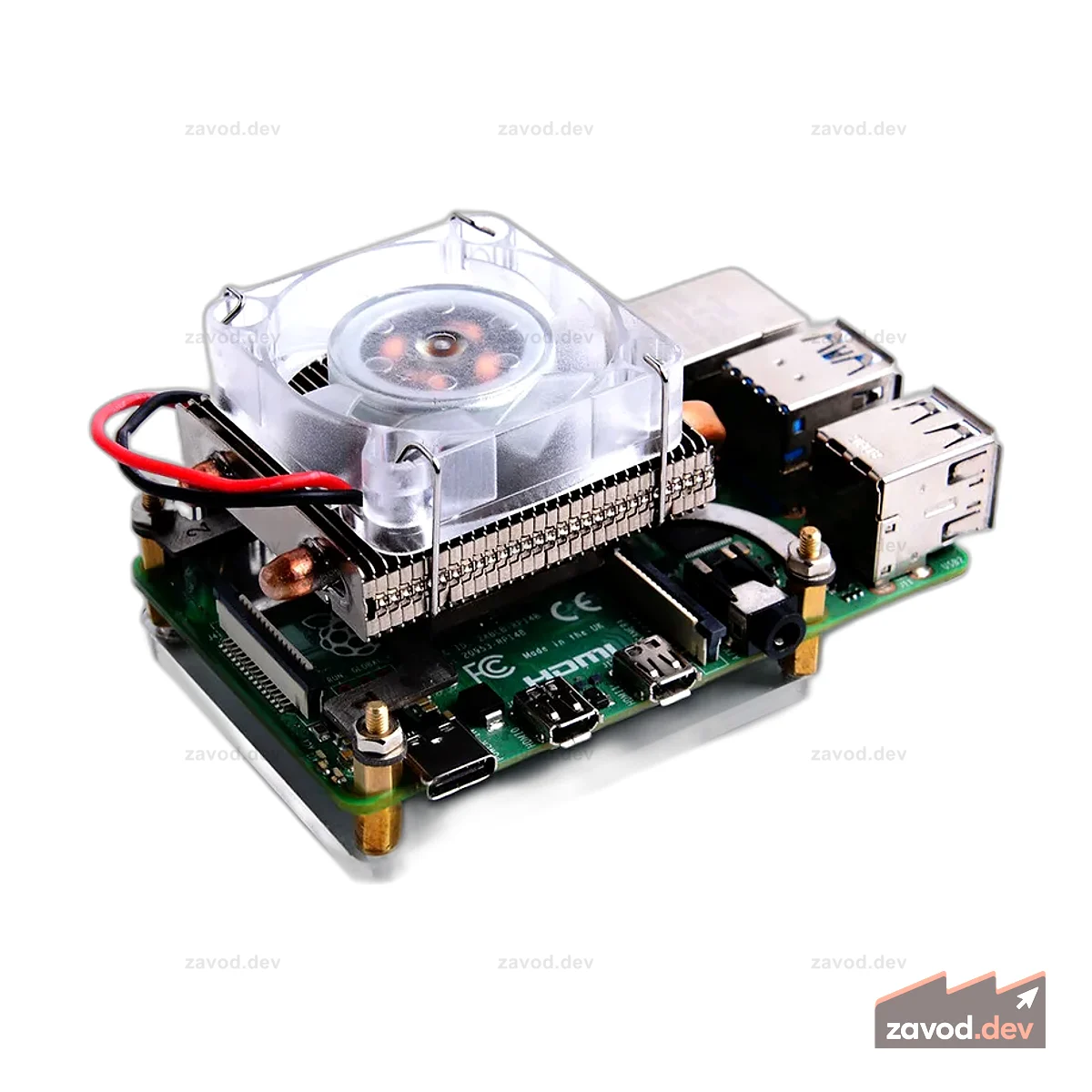 Новый красочный кулер ICE Tower для Raspberry Pi 4B/3B+/3B