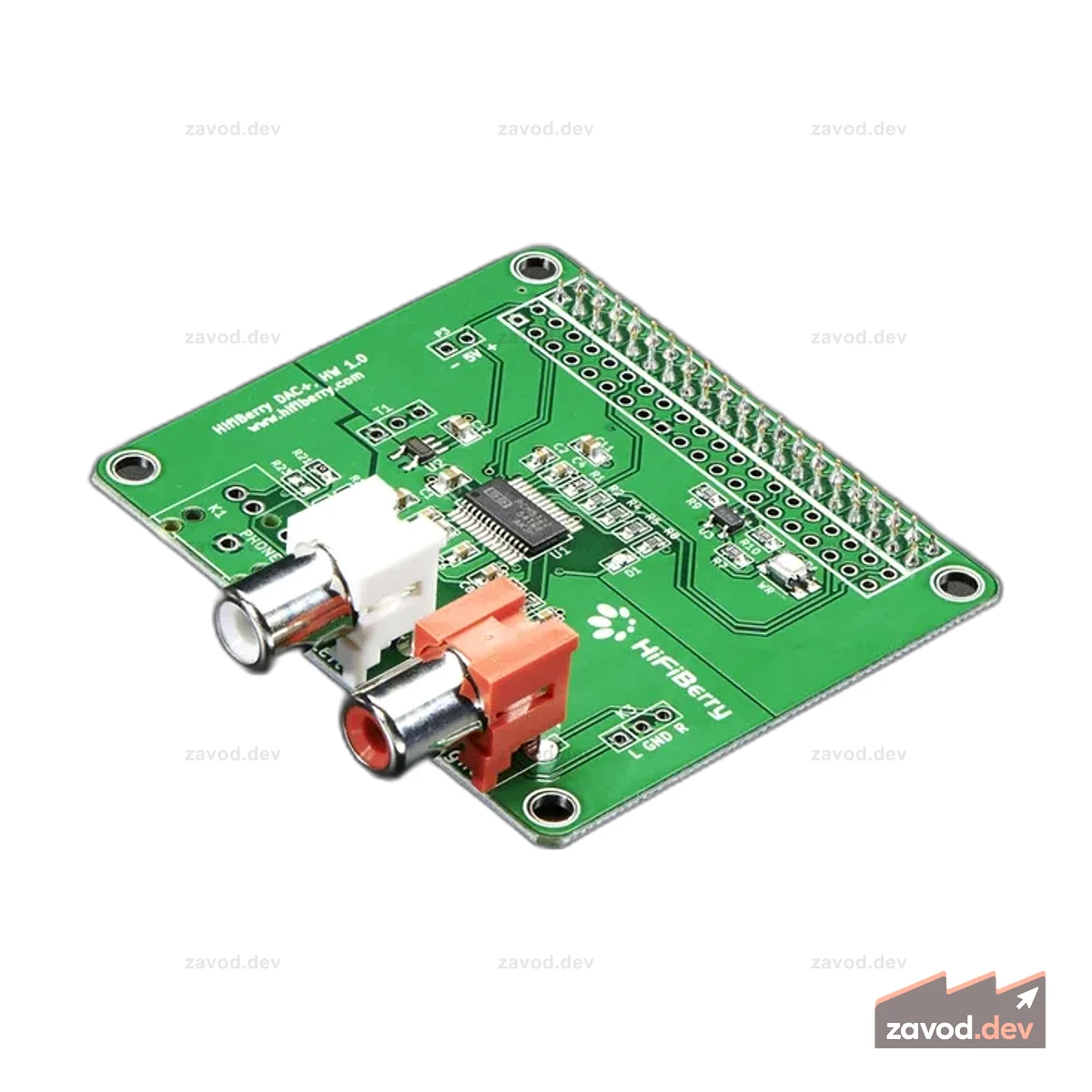 HiFiBerry DAC+ HAT - Стандартный RCA