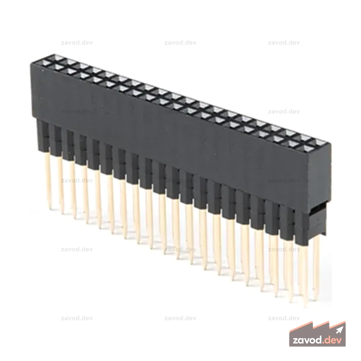Расширенный гнездовой разъем GPIO — 2x20 контактов (13,5 мм/9,80 мм)