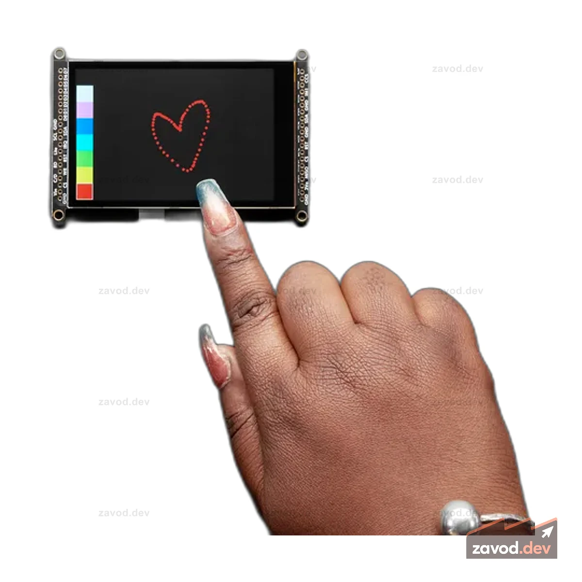 Adafruit 3,5-дюймовый TFT-экран 320x480 с емкостной сенсорной коммутационной платой