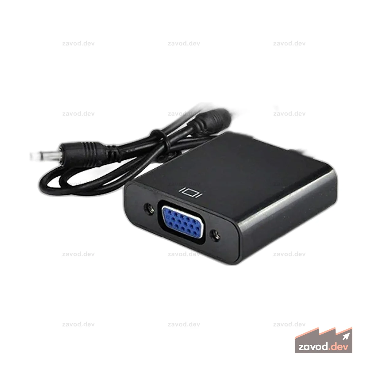 Конвертер HDMI в VGA со звуком - черный