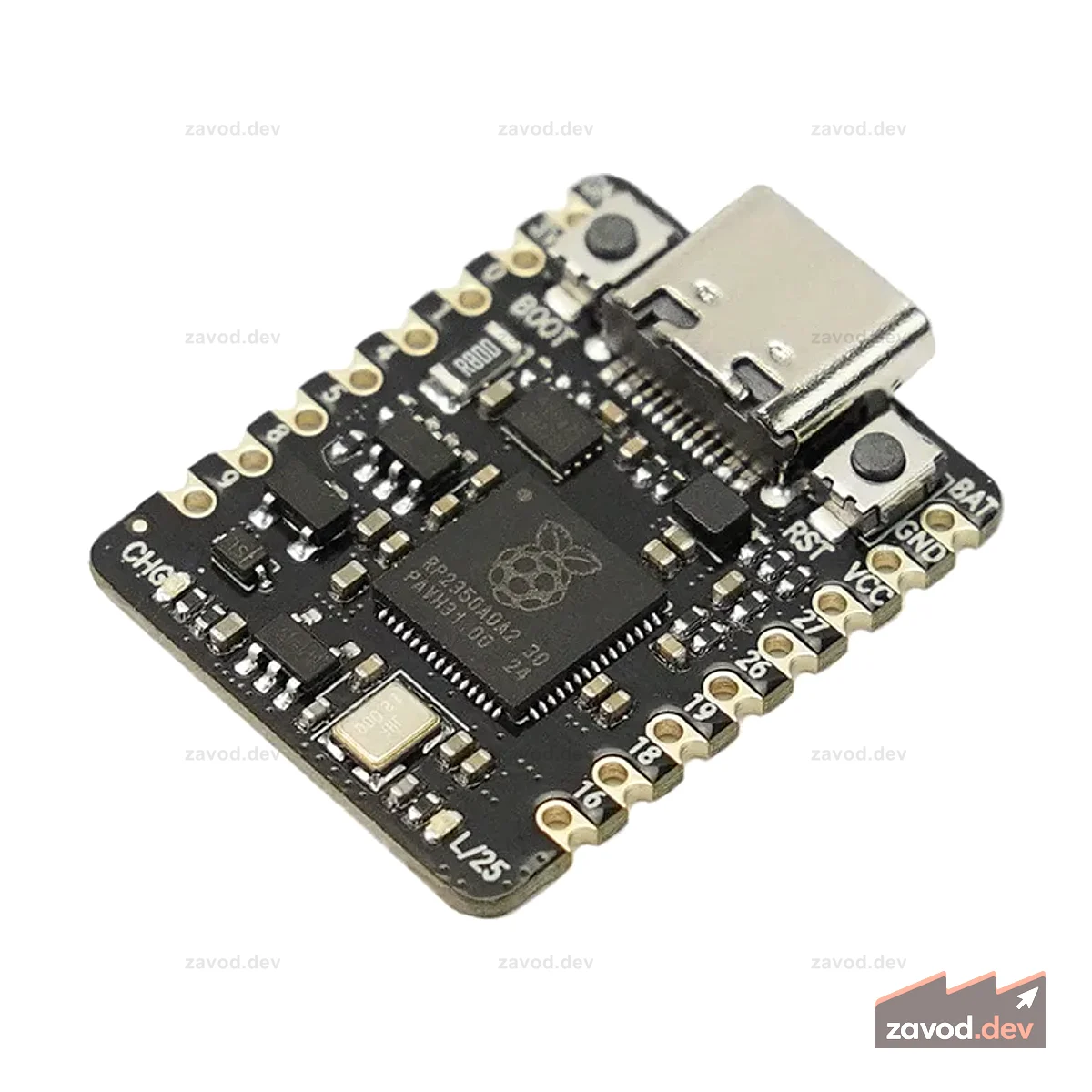 Двухъядерная макетная плата Beetle RP2350 Mini (ARM Cortex-M33 / RISC-V)