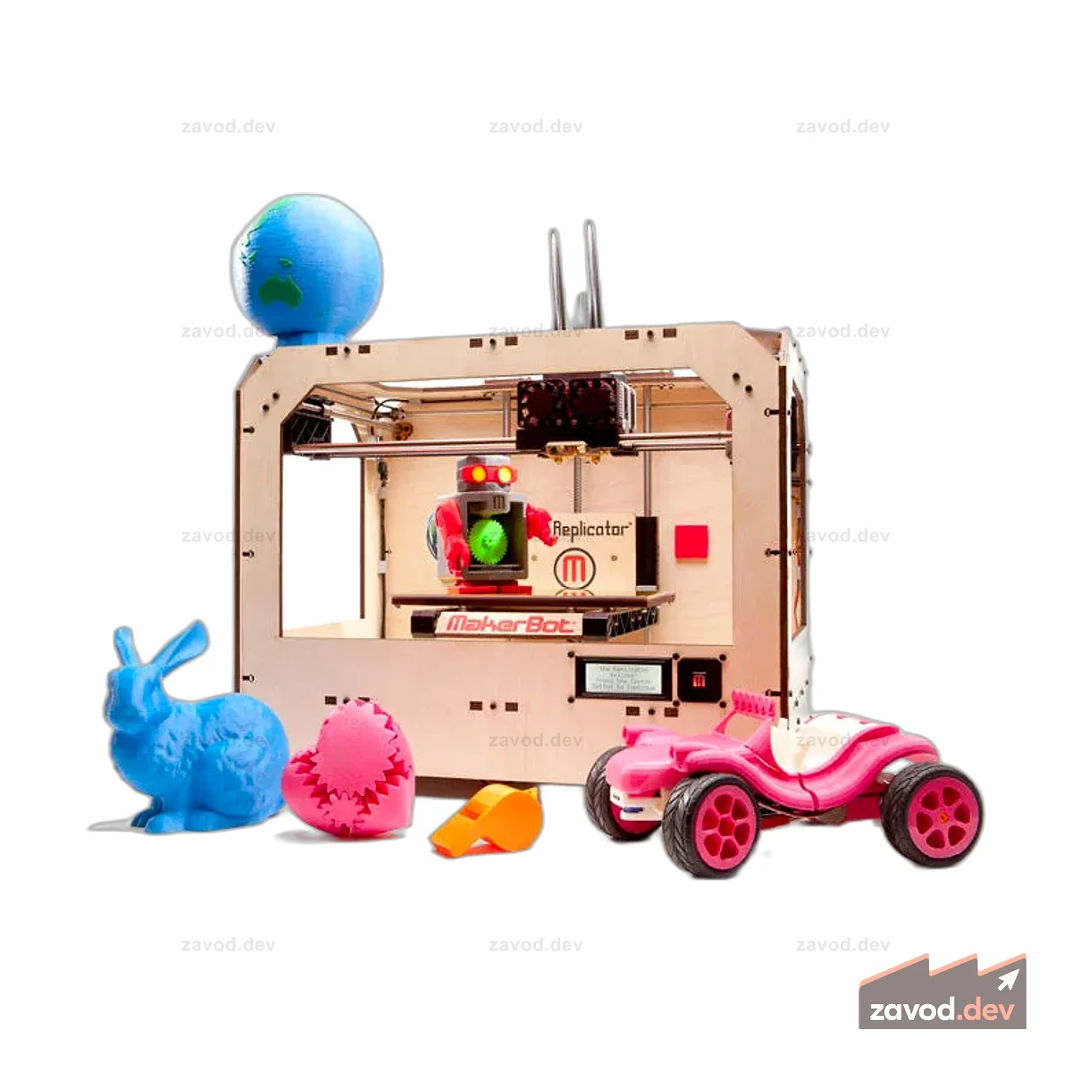 MakerBot Replicator Dual Extrusion (двухцветная печать)