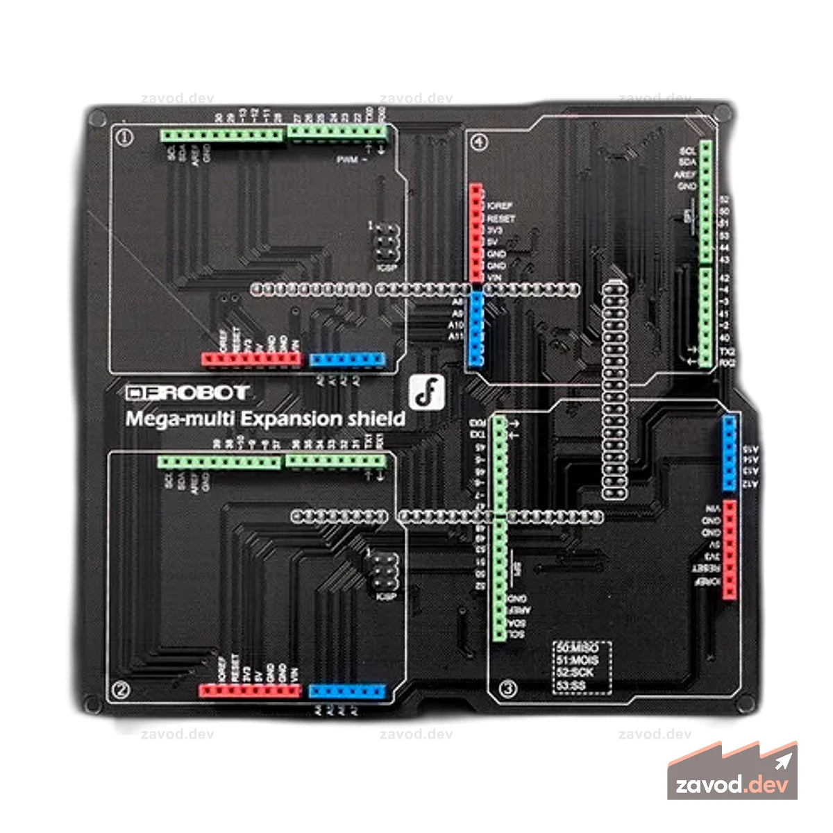 Mega Multi IO Shield для Arduino Mega/DUE