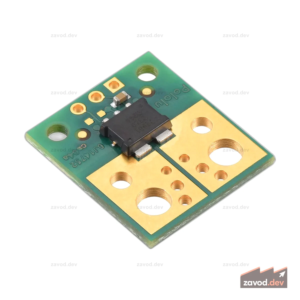 ACS72981KLRATR-150U3 Компактный держатель датчика тока от 0 А до 150 А, 3,3 В