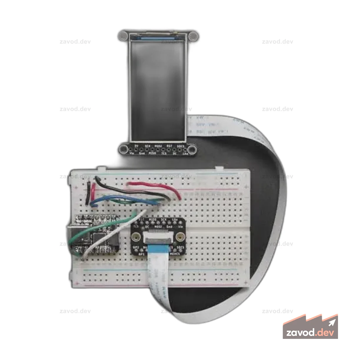 Коммутационная плата Adafruit EYESPI — 18-контактный разъем FPC
