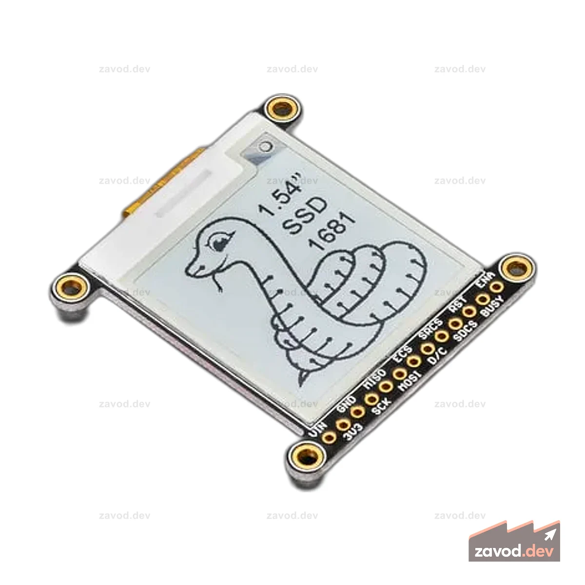 Adafruit 1,54-дюймовый монохромный дисплей на электронных чернилах/бумаге и SRAM