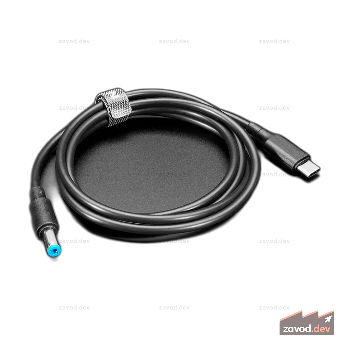 Кабель USB Type C 3.1 PD с цилиндрическим разъемом 5,5 мм — выход 12 В, 5 А — 1,2 м с электронной маркировкой