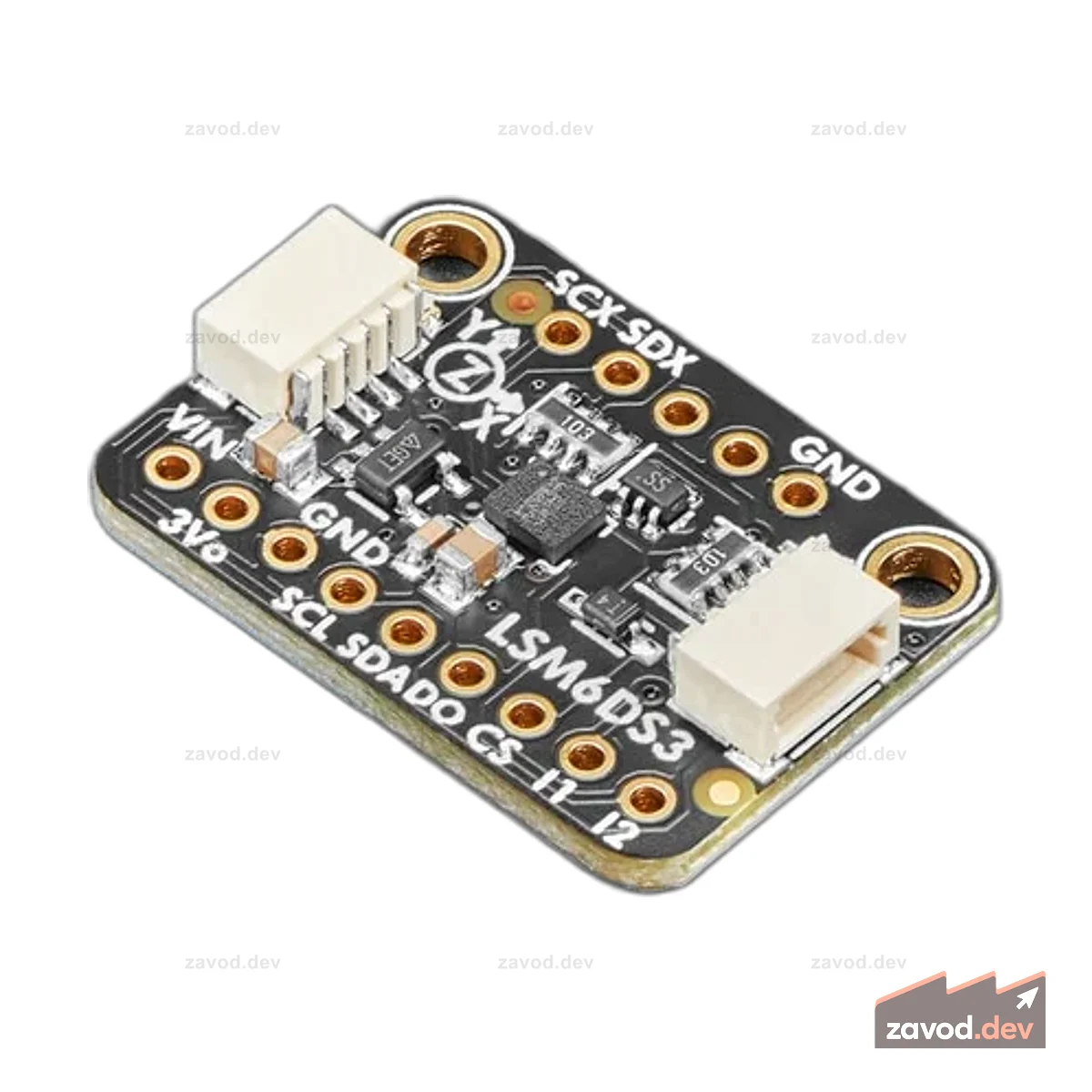 Adafruit LSM6DS3TR-C 6-DoF Accel + гироскопический IMU — STEMMA QT / Qwiic