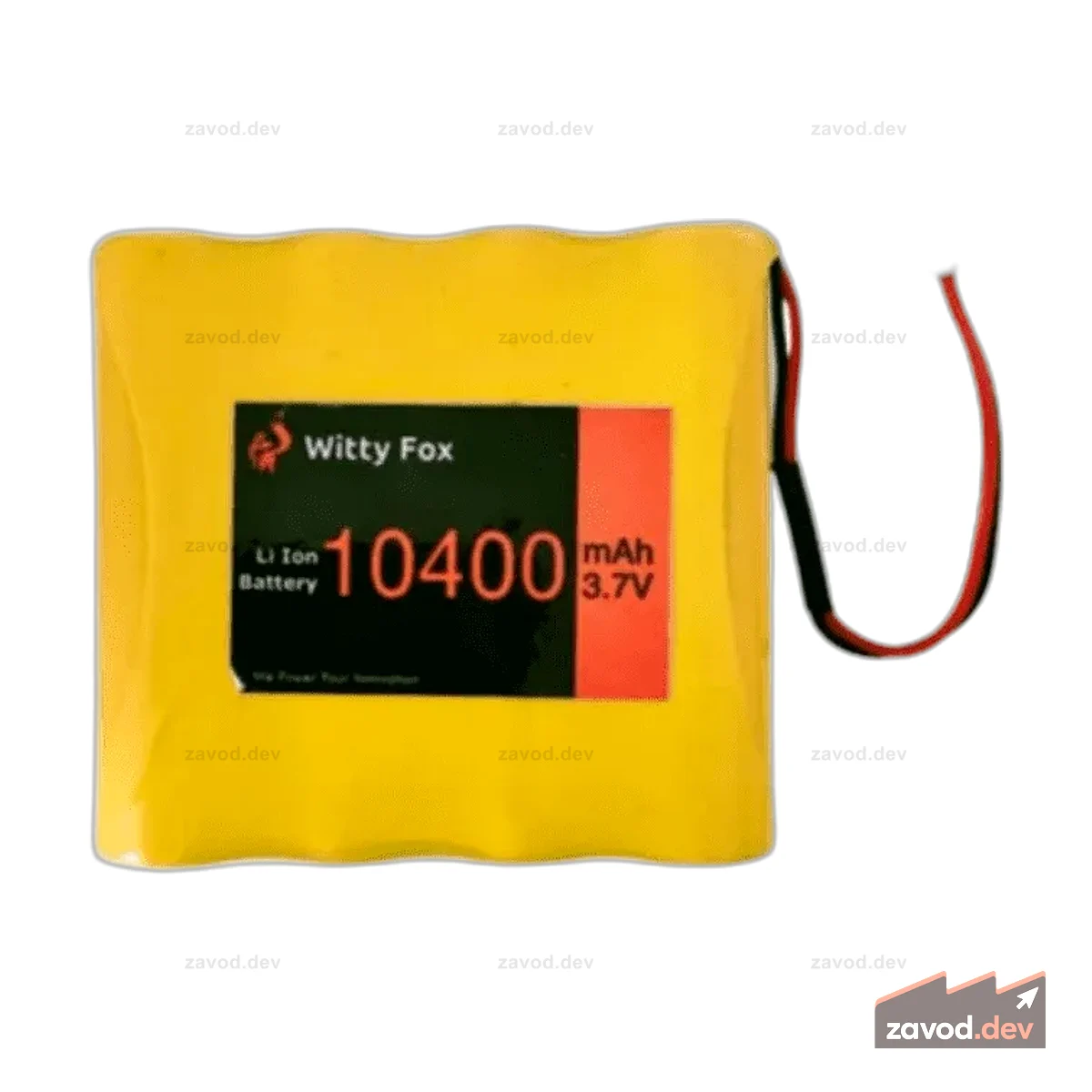 Witty Fox 3,7 В 10400 мАч литий-ионный аккумулятор