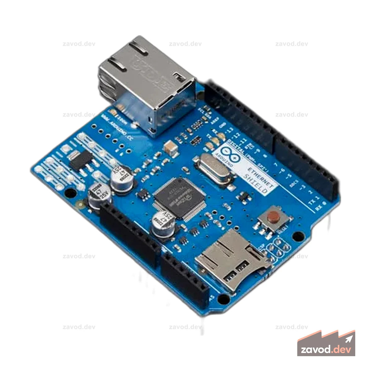 Arduino Ethernet Shield R3 с разъемом micro SD — в сборе