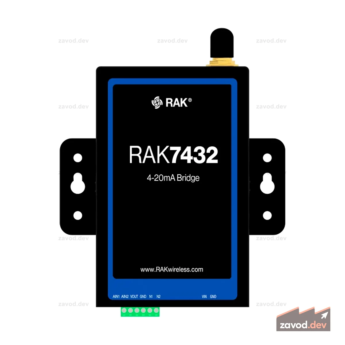 Аналоговый мост WisNode 4–20 мА/0–5 В Мост для LoRaWAN | RAK7432 (4–20 мА) и RAK7434 (0–5 В)