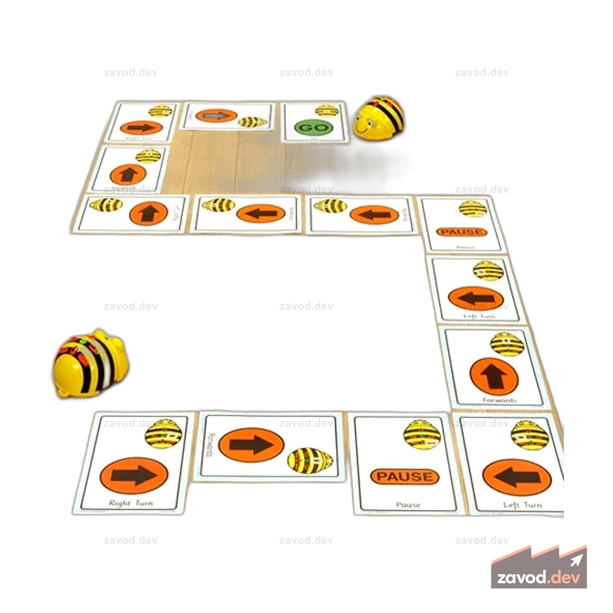 Гигантские карты последовательностей для Bee Bot и Blue Bot
