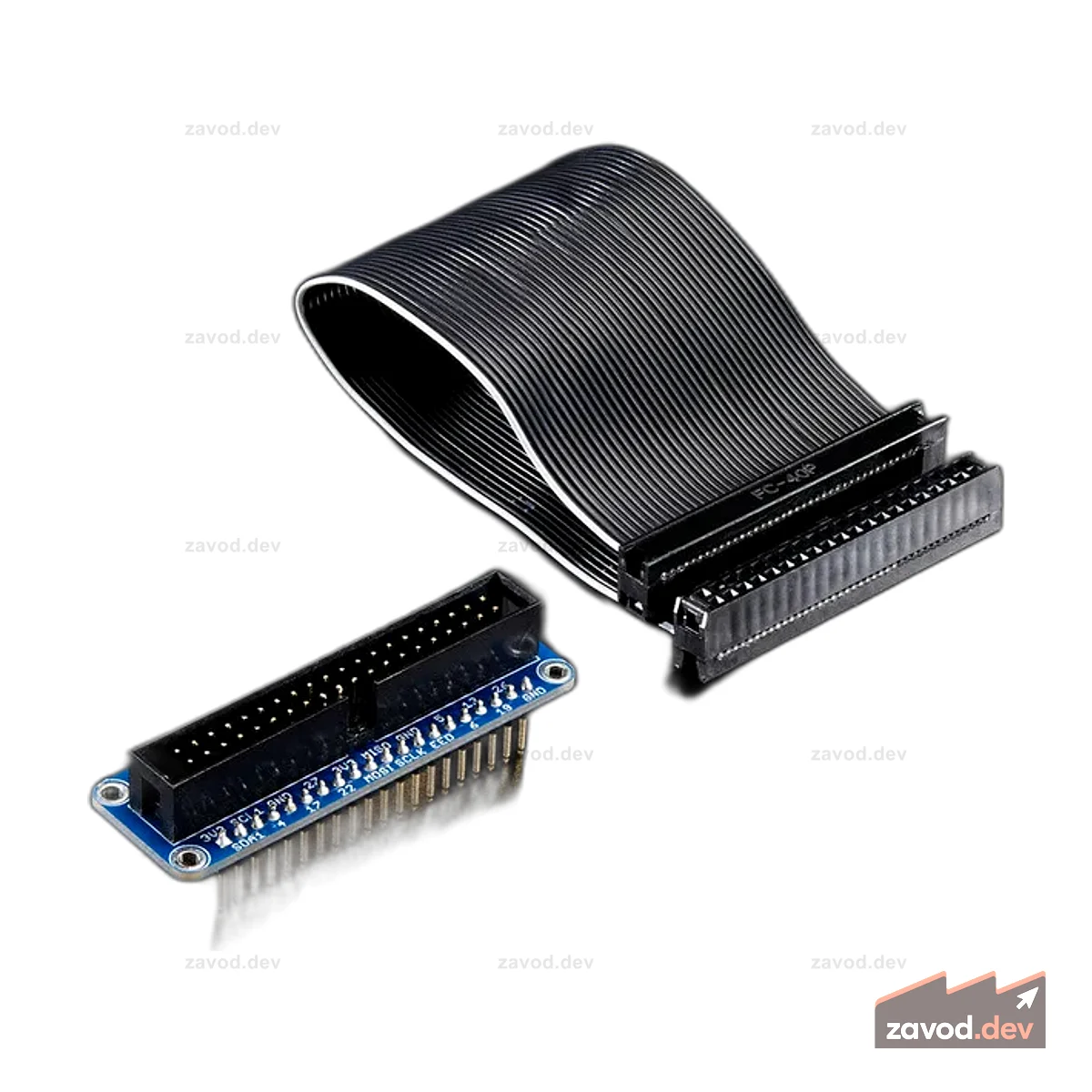 Pi Cobbler Plus в сборе - разводной кабель для Raspberry Pi B+
