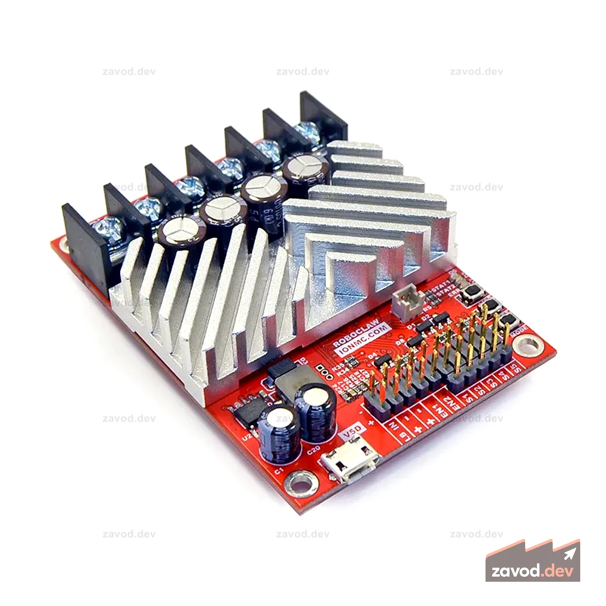 Контроллер двигателя RoboClaw 2x45A (V5E, контактный разъем ввода-вывода)