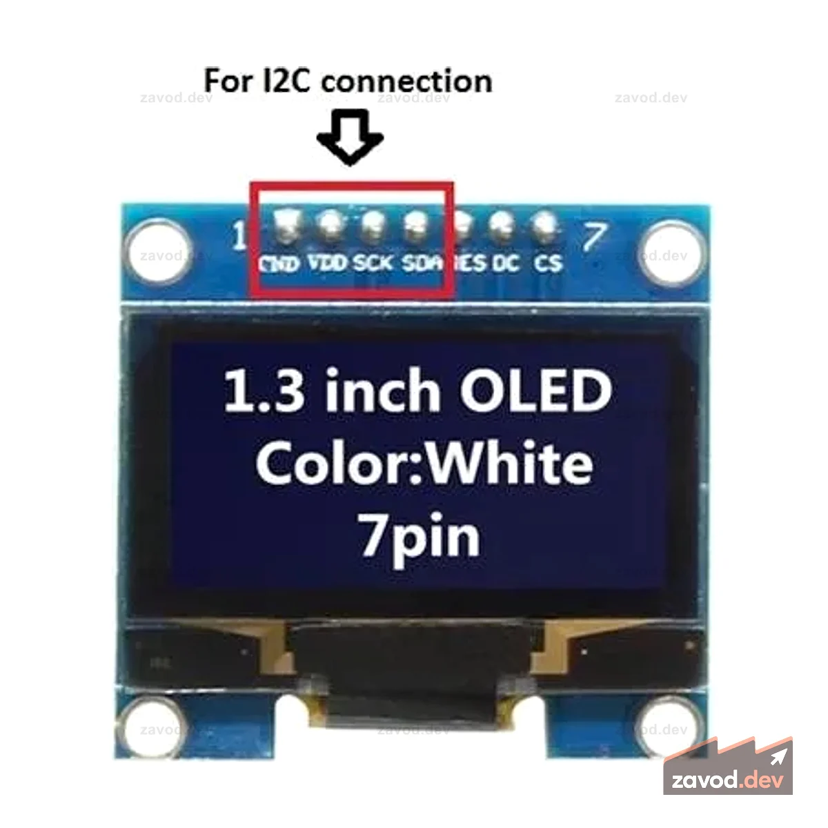 BMT SPI 1.3IN OLED 128X64-BLU 7P
