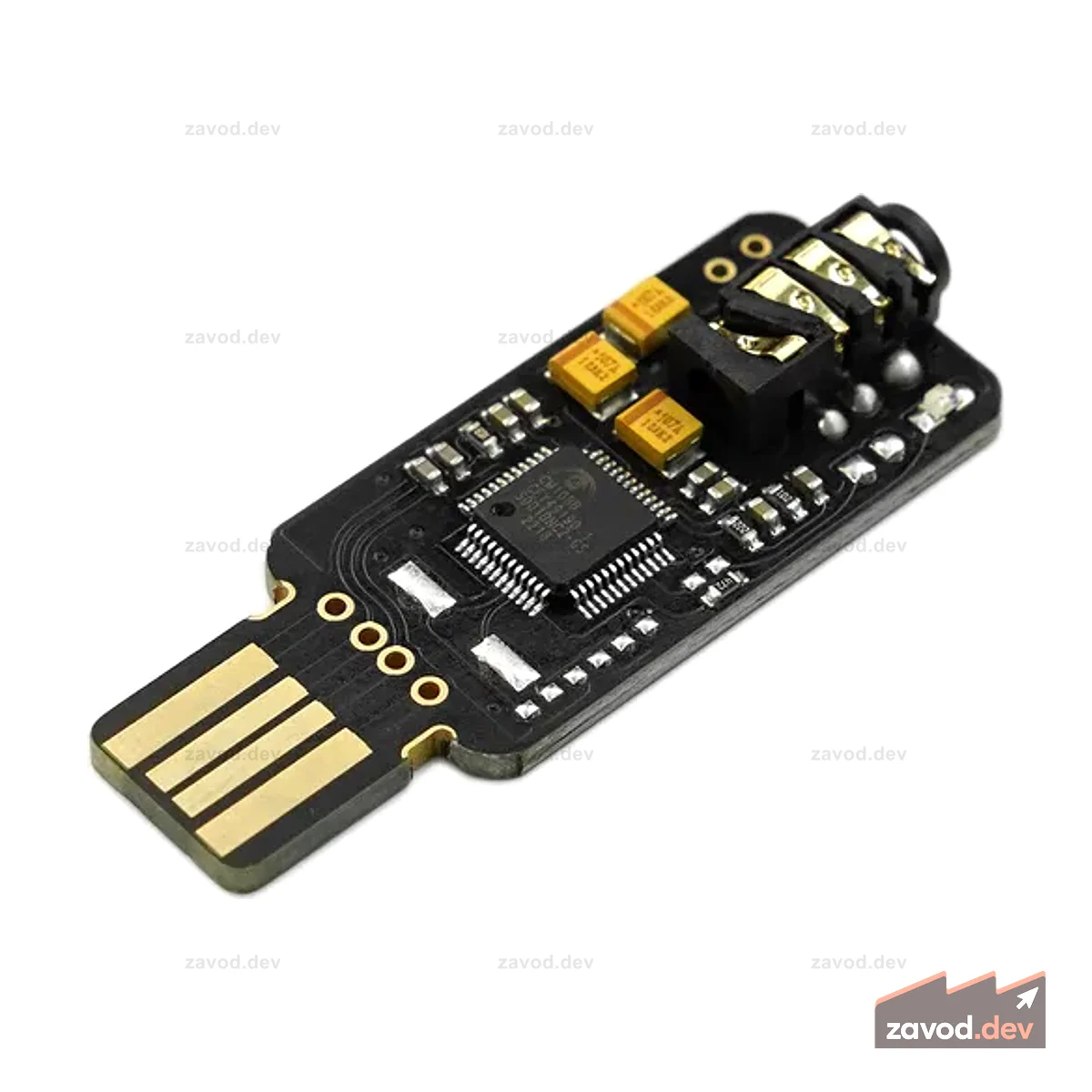 Внешняя звуковая карта Mini USB для NVIDIA Jetson Nano / Raspberry Pi 400 / UNIHIKER M10 (Снято с производства)