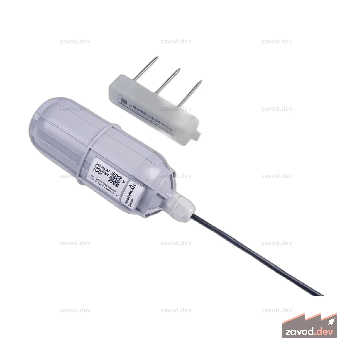 Беспроводной датчик температуры почвы SenseCAP, VWC и EC — LoRaWAN EU868 —MT20