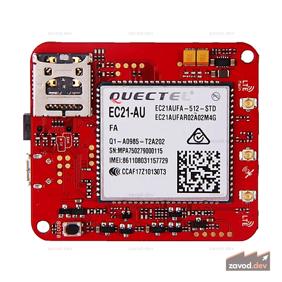 Версия Wio LTE AU — 4G, Cat.1, GNSS
