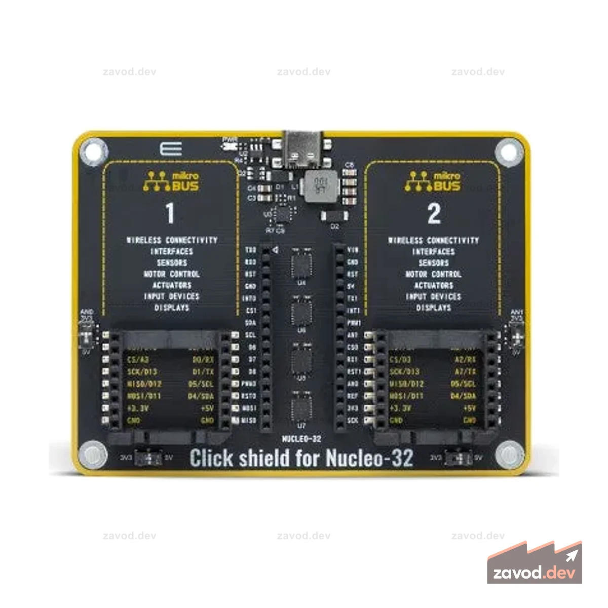 Click Shield для Nucleo-32
Обзор