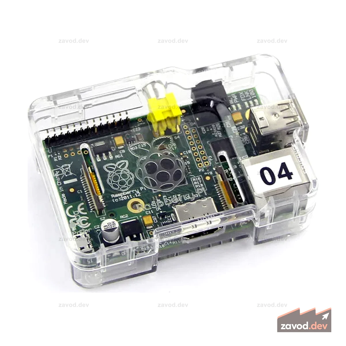 Raspberry Pi Прозрачный корпус PS