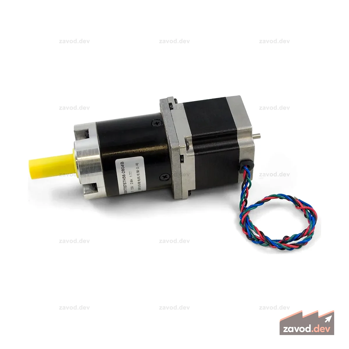 3334 - 57STH56 Биполярный шаговый двигатель NEMA-23 с коробкой передач 77:1