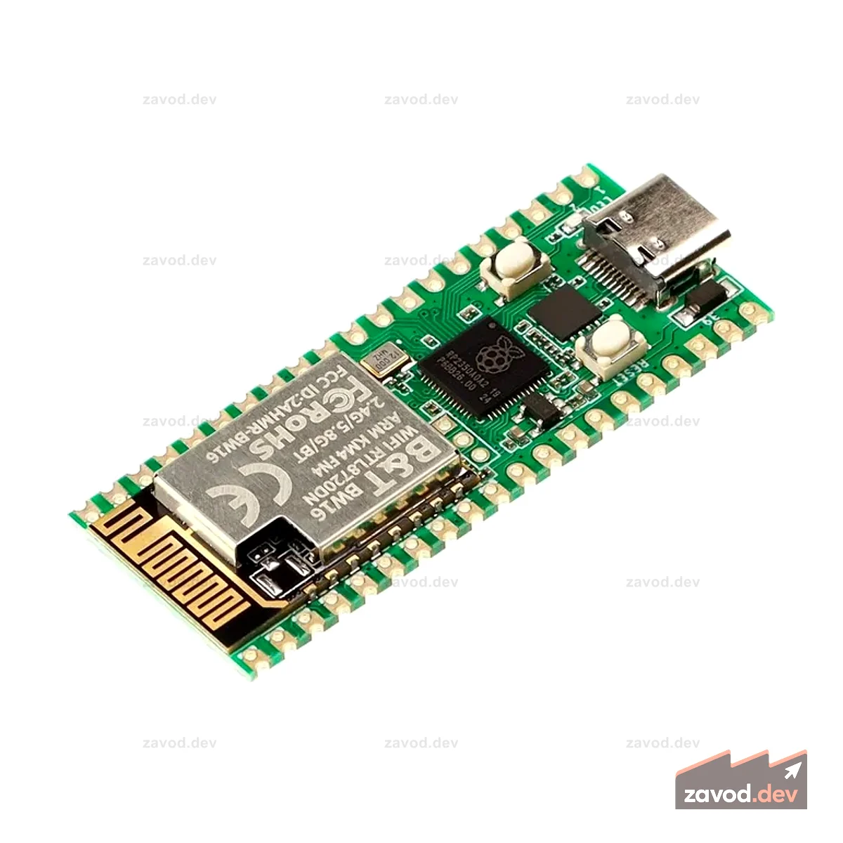 Плата Elecrow RP2350 Pico W5 — Raspberry Pi RP2350, поддержка Wi-Fi 2,4 ГГц/5 ГГц/BT