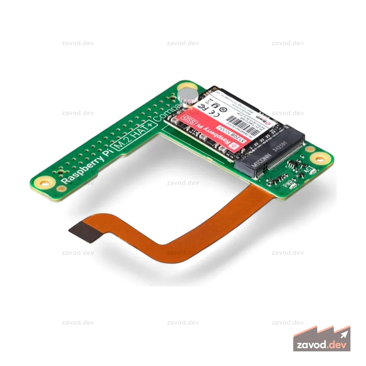 Raspberry Pi 5 M.2 HAT+ (компактный)