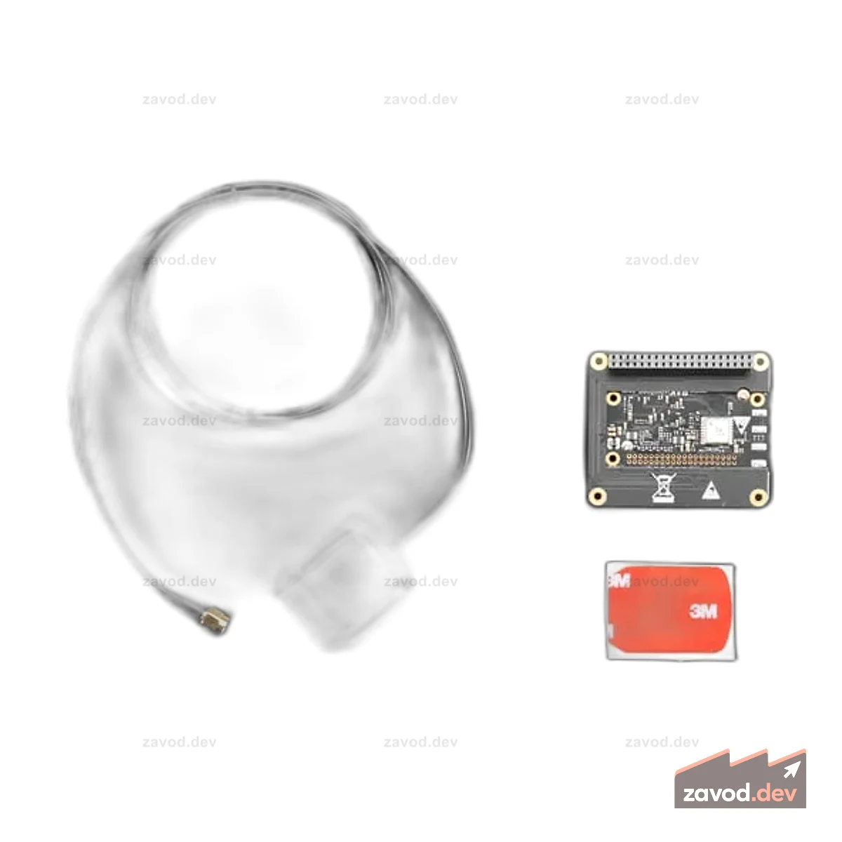 8-канальный шлюз LoRa HAT с LoRa и GPS-антенной - SX1301