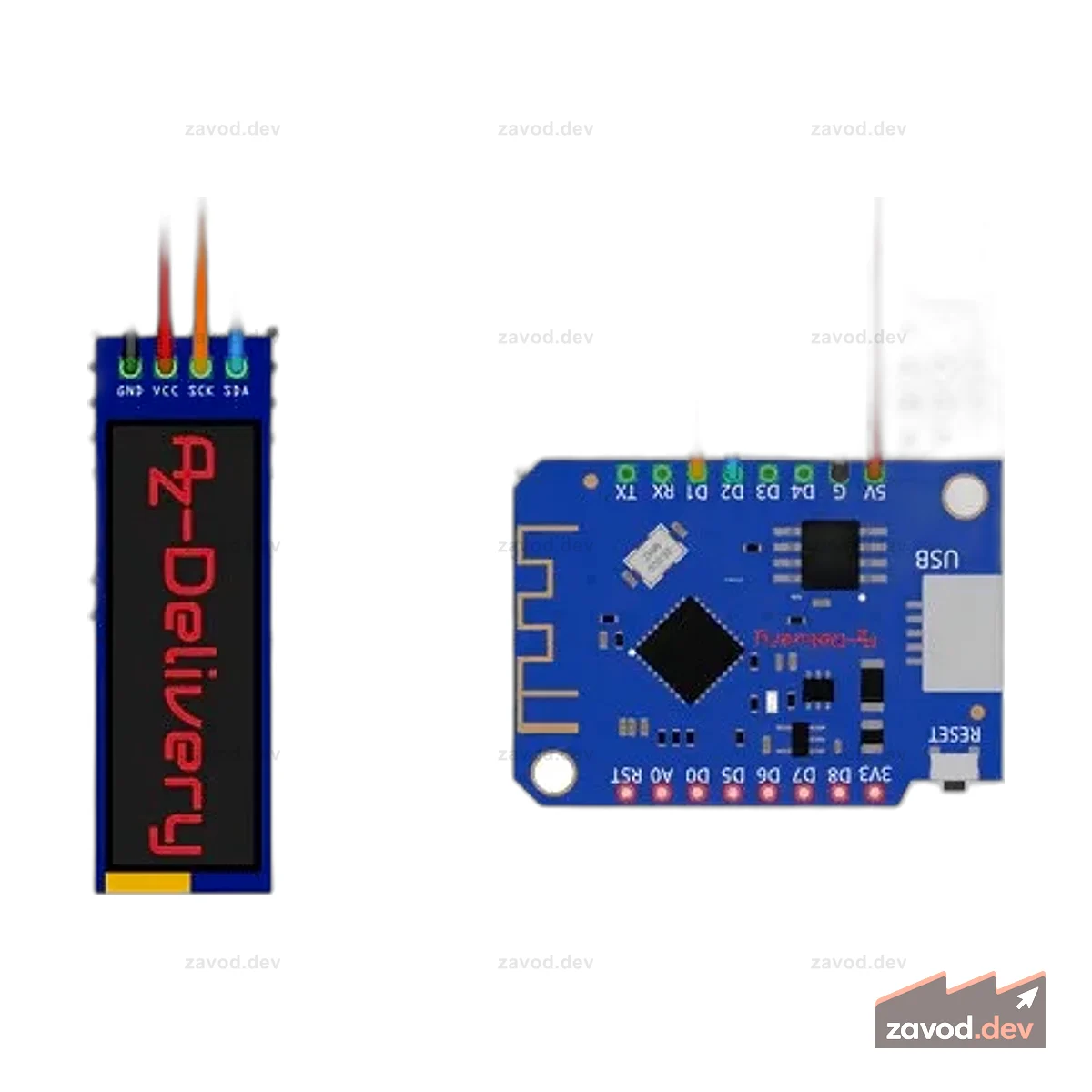 0,91" OLED и GY-BME280 и ESP8266 D1 Mini